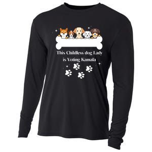 This Childless Dog Lady Is Voting Kamala Dog Lovers Funny Cooling Performance Long Sleeve Crew