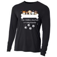 This Childless Dog Lady Is Voting Kamala Dog Lovers Funny Cooling Performance Long Sleeve Crew