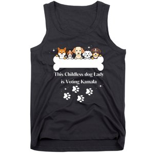 This Childless Dog Lady Is Voting Kamala Dog Lovers Funny Tank Top