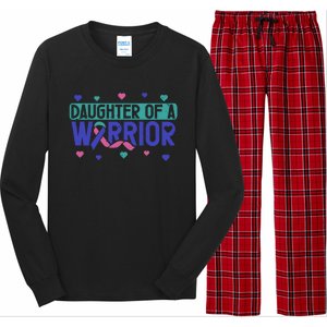 Thyroid Cancer Daughter Thyroid Disease Awareness Warrior Gift Long Sleeve Pajama Set