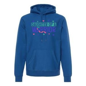 Thyroid Cancer Daughter Thyroid Disease Awareness Warrior Gift Premium Hoodie