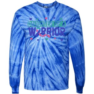 Thyroid Cancer Daughter Thyroid Disease Awareness Warrior Gift Tie-Dye Long Sleeve Shirt