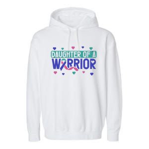 Thyroid Cancer Daughter Thyroid Disease Awareness Warrior Gift Garment-Dyed Fleece Hoodie