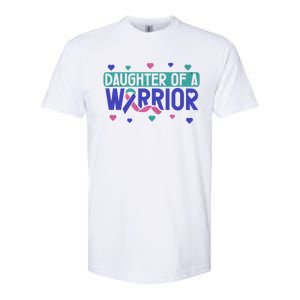 Thyroid Cancer Daughter Thyroid Disease Awareness Warrior Gift Softstyle CVC T-Shirt