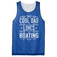 This Cool Dad Loves Boating Boat Captain Fathers Day Gift Mesh Reversible Basketball Jersey Tank