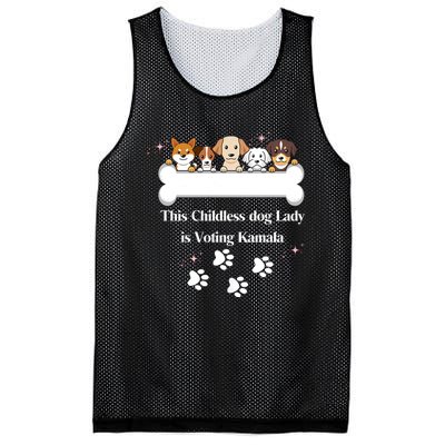 This Childless Dog Lady Is Voting Kamala Dog Lovers Funny Mesh Reversible Basketball Jersey Tank