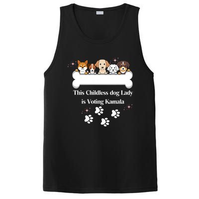 This Childless Dog Lady Is Voting Kamala Dog Lovers Funny PosiCharge Competitor Tank