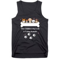 This Childless Dog Lady Is Voting Kamala Dog Lovers Funny Tank Top