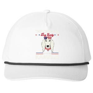 This Childless Dog Lady Is Voting Kamalaharris 2024 Snapback Five-Panel Rope Hat