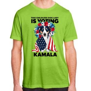 This Childless Dog Lady Ladies Is Voting Kamala Election 24 Adult ChromaSoft Performance T-Shirt