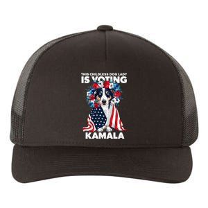 This Childless Dog Lady Ladies Is Voting Kamala Election 24 Yupoong Adult 5-Panel Trucker Hat