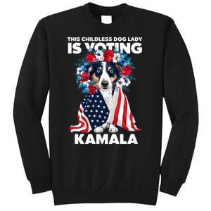 This Childless Dog Lady Ladies Is Voting Kamala Election 24 Sweatshirt