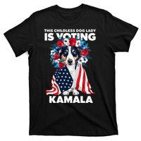 This Childless Dog Lady Ladies Is Voting Kamala Election 24 T-Shirt