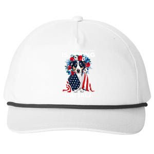 This Childless Dog Lady Ladies Is Voting Kamala Election 24 Snapback Five-Panel Rope Hat