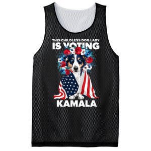 This Childless Dog Lady Ladies Is Voting Kamala Election 24 Mesh Reversible Basketball Jersey Tank