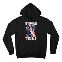 This Childless Dog Lady Ladies Is Voting Kamala Election 24 Tall Hoodie