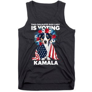 This Childless Dog Lady Ladies Is Voting Kamala Election 24 Tank Top