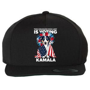 This Childless Dog Lady Ladies Is Voting Kamala Election 24 Wool Snapback Cap