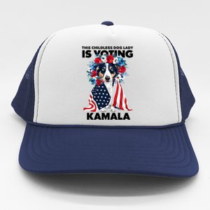 This Childless Dog Lady Ladies Is Voting Kamala Election 24 Trucker Hat