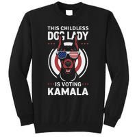 This Childless Dog Lady Is Voting Doberman Funny Tall Sweatshirt