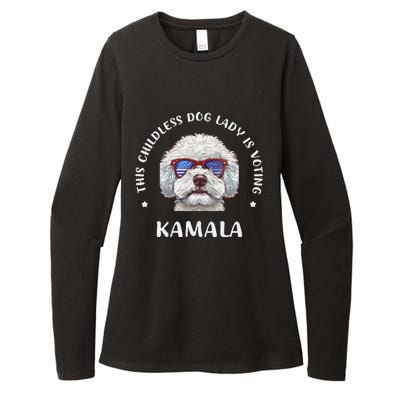 This Childless Dog Lady Is Voting Kamala Harris 2024 Womens CVC Long Sleeve Shirt