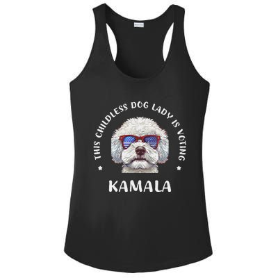 This Childless Dog Lady Is Voting Kamala Harris 2024 Ladies PosiCharge Competitor Racerback Tank