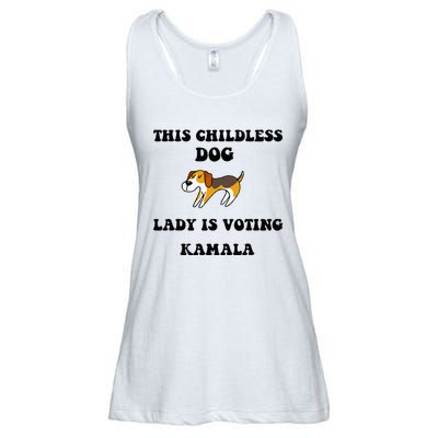 This Childless Dog Lady Is Voting Kamala 2024 Ladies Essential Flowy Tank