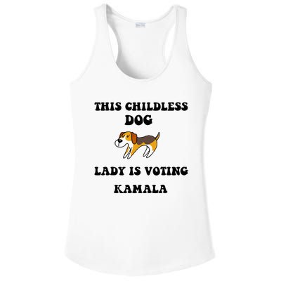 This Childless Dog Lady Is Voting Kamala 2024 Ladies PosiCharge Competitor Racerback Tank