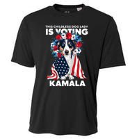 This Childless Dog Lady Ladies Is Voting Kamala Election 24 Cooling Performance Crew T-Shirt