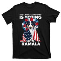 This Childless Dog Lady Ladies Is Voting Kamala Election 24 T-Shirt