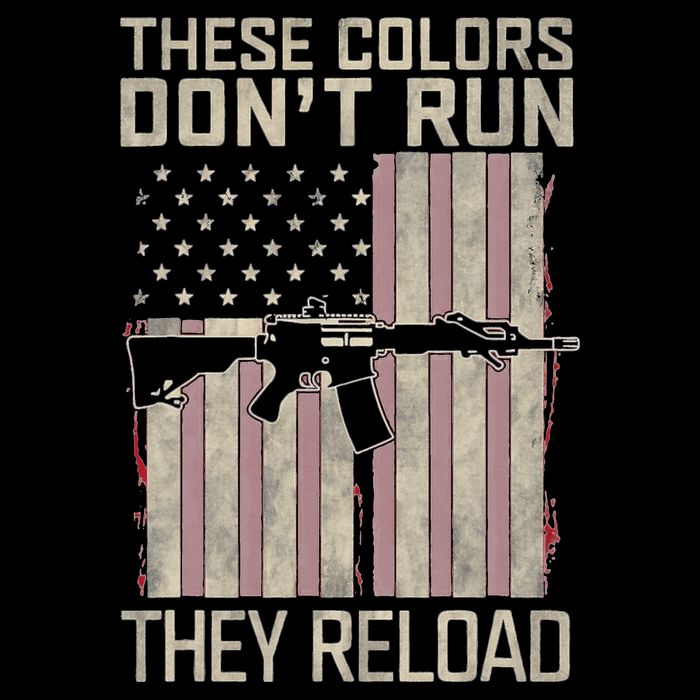 These Colors DonT Run They Reload On 4th Of July Flat Bill Trucker Hat