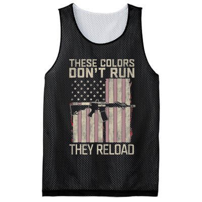 These Colors DonT Run They Reload On 4th Of July Mesh Reversible Basketball Jersey Tank
