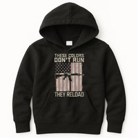 These Colors DonT Run They Reload On 4th Of July Kids Hoodie