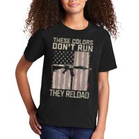 These Colors DonT Run They Reload On 4th Of July Kids T-Shirt
