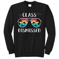 Teacher Class Dismissed Sunglasses Sunset Surfing Sweatshirt