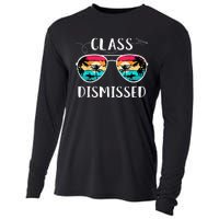 Teacher Class Dismissed Sunglasses Sunset Surfing Cooling Performance Long Sleeve Crew