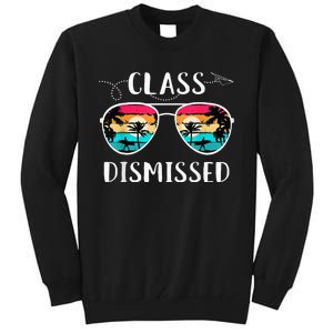 Teacher Class Dismissed Sunglasses Sunset Surfing Tall Sweatshirt