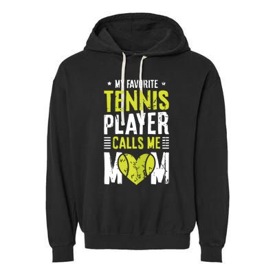 Tennis Court Design For Your Tennis Lover Mom Garment-Dyed Fleece Hoodie