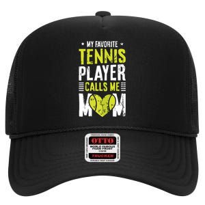 Tennis Court Design For Your Tennis Lover Mom High Crown Mesh Back Trucker Hat