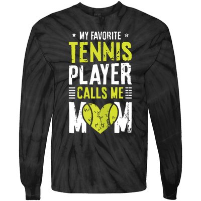 Tennis Court Design For Your Tennis Lover Mom Tie-Dye Long Sleeve Shirt