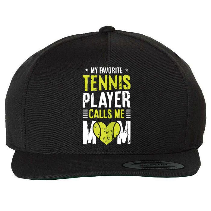 Tennis Court Design For Your Tennis Lover Mom Wool Snapback Cap