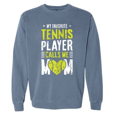 Tennis Court Design For Your Tennis Lover Mom Garment-Dyed Sweatshirt