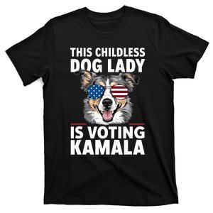 This Childless Dog Lady Is Voting Kamalaharris 2024 T-Shirt