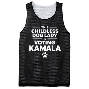 This Childless Dog Lady Ladies Is Voting Kamala Election 24 Mesh Reversible Basketball Jersey Tank