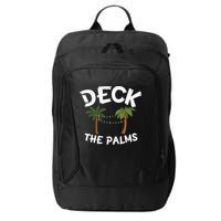 Tropical Christmas Deck The Palms Christmas In July City Backpack