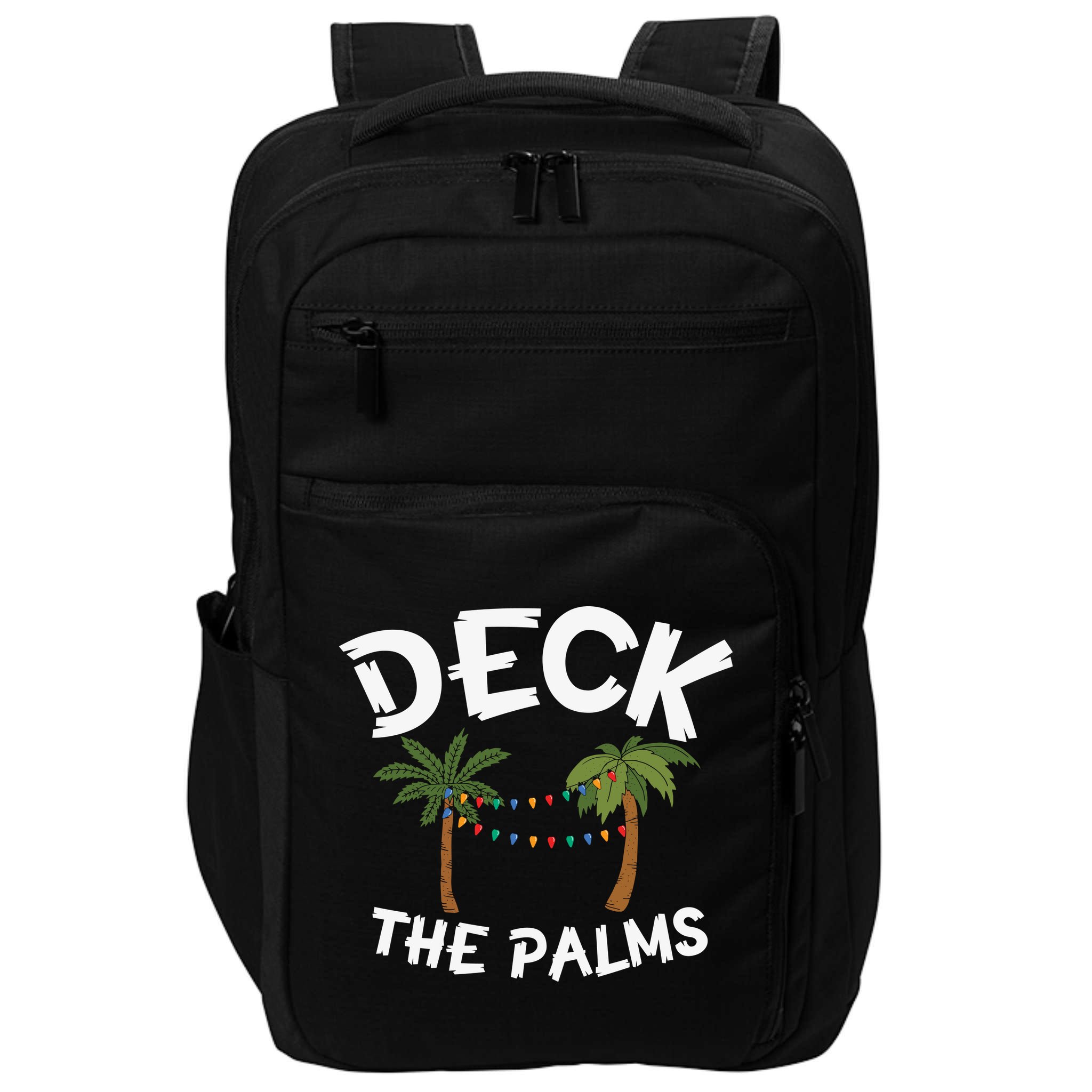 Tropical Christmas Deck The Palms Christmas In July Impact Tech Backpack