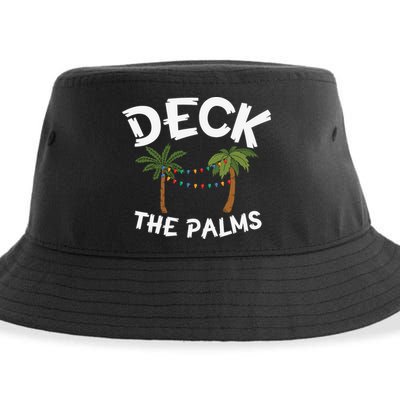 Tropical Christmas Deck The Palms Christmas In July Sustainable Bucket Hat