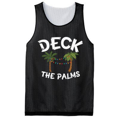 Tropical Christmas Deck The Palms Christmas In July Mesh Reversible Basketball Jersey Tank