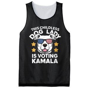 This Childless Dog Lady Ladies Is Voting Kamala Election 24 Mesh Reversible Basketball Jersey Tank