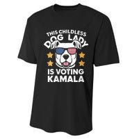 This Childless Dog Lady Ladies Is Voting Kamala Election 24 Performance Sprint T-Shirt